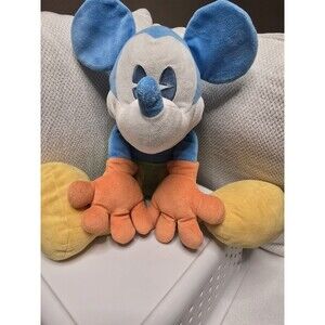 RARE Disney Parks Exclusive Multicolor Mickey Mouse Plush 20” Disneyland Disney
